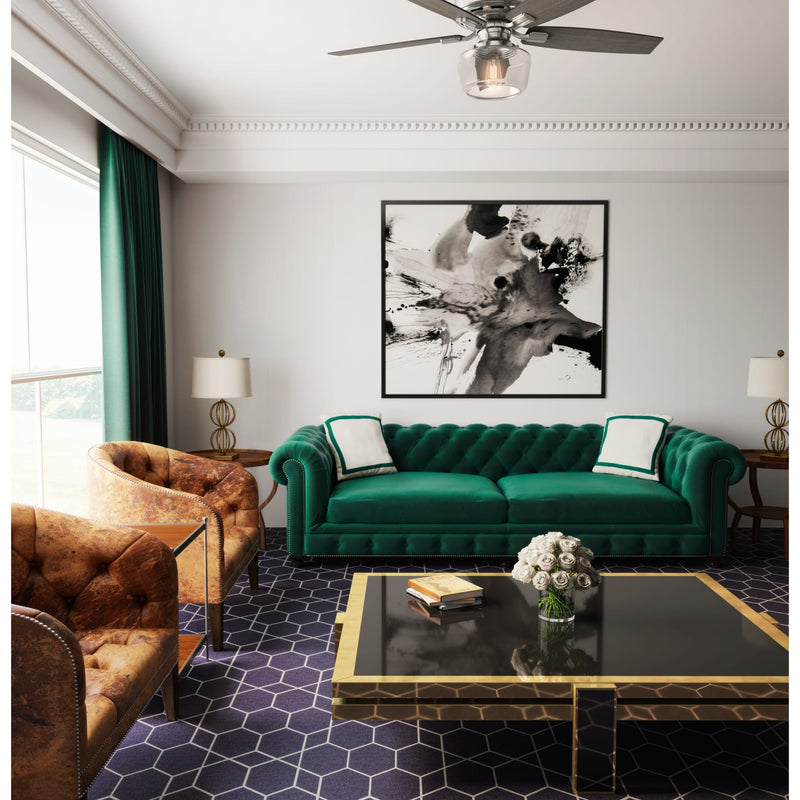 Hunter 52-Inch Bennett Brushed Nickel Ceiling Fan