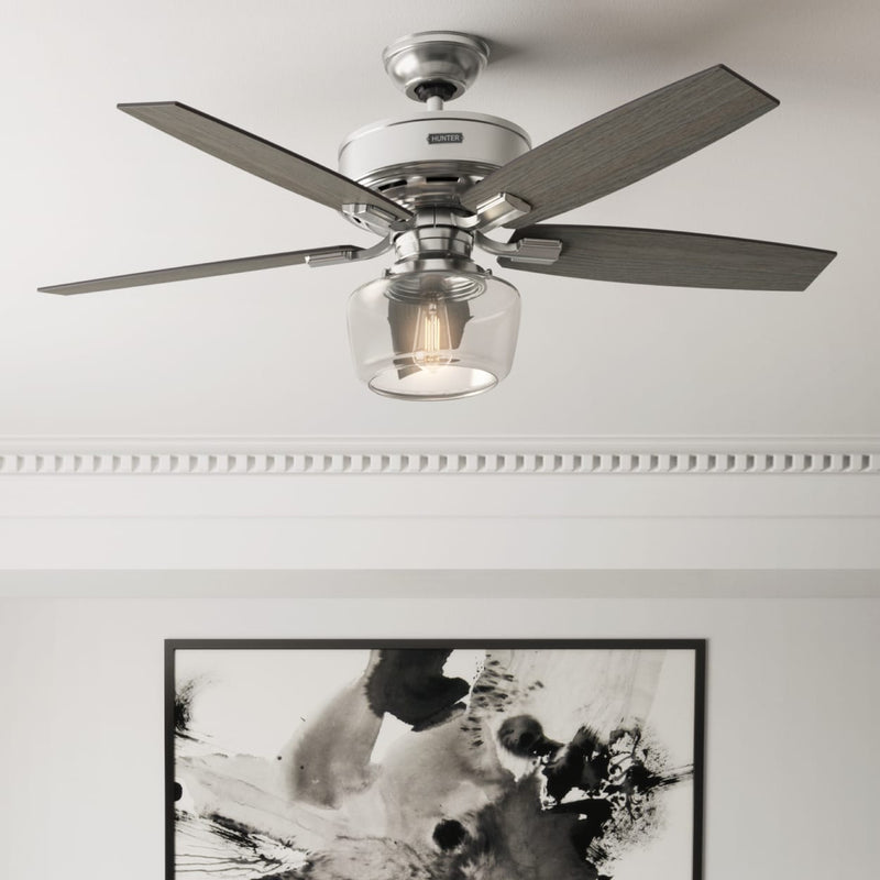 Hunter 52-Inch Bennett Brushed Nickel Ceiling Fan