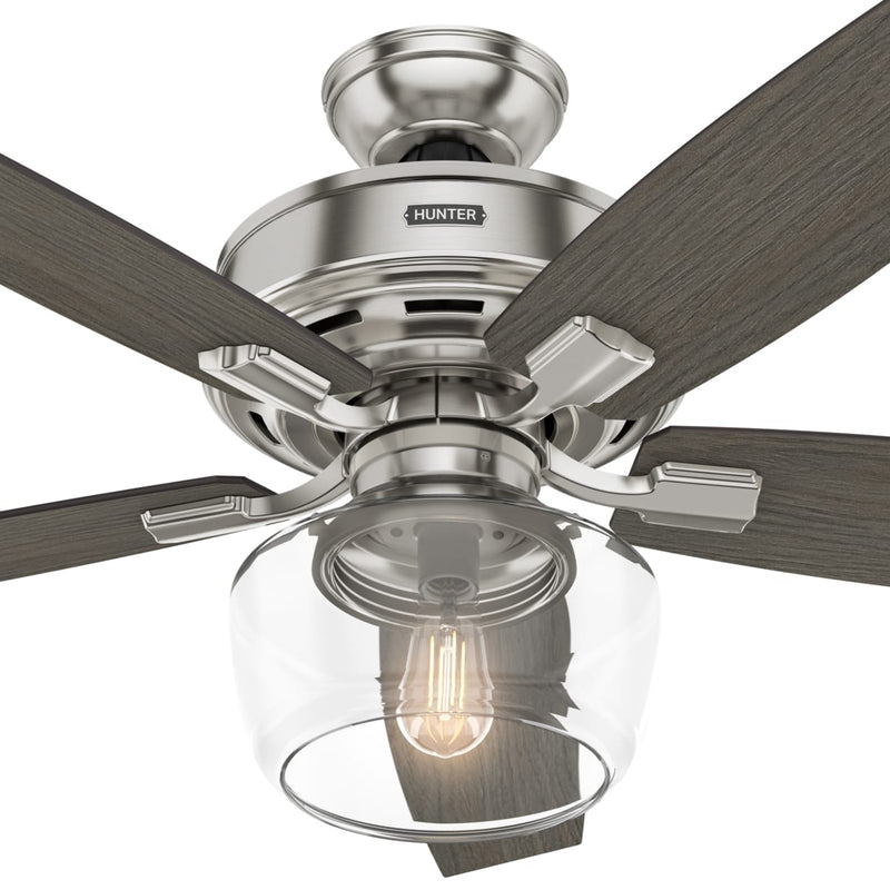 Hunter 52-Inch Bennett Brushed Nickel Ceiling Fan