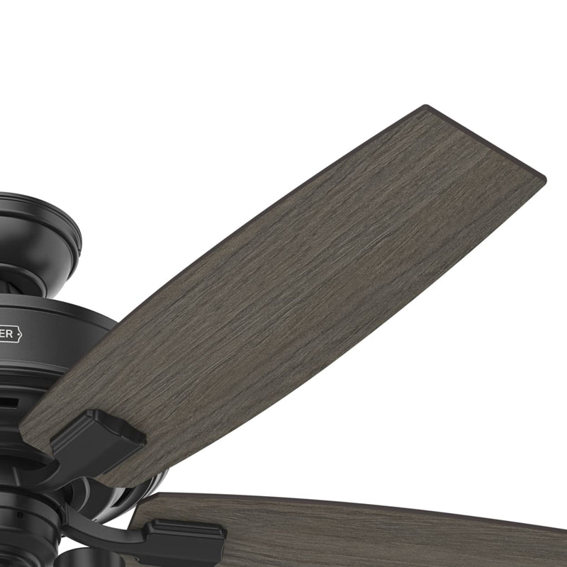 Hunter 52-Inch Bennett 3 Lights Matte Black Ceiling Fan