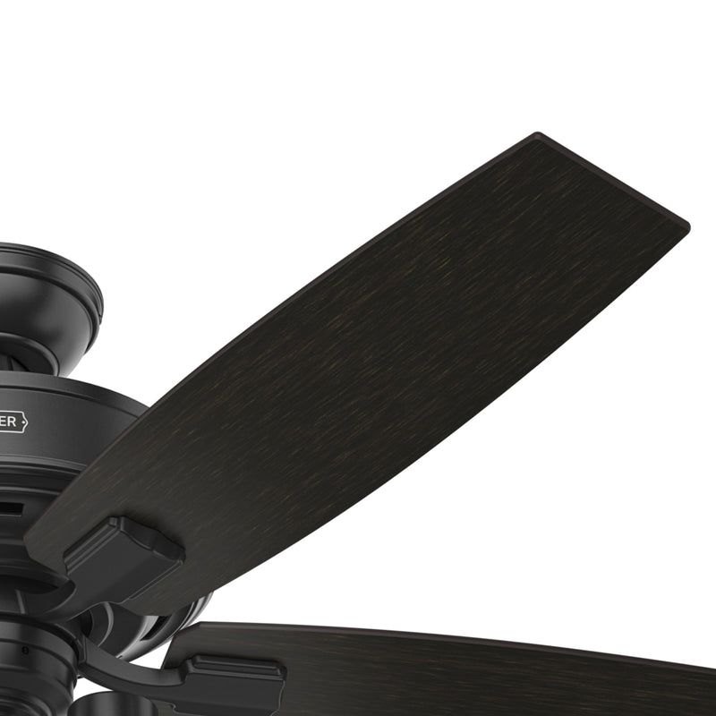 Hunter 52-Inch Bennett 3 Lights Matte Black Ceiling Fan