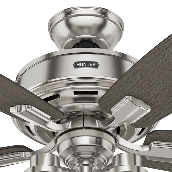 Hunter 52-Inch Bennett 3 Lights Brushed Nickel Ceiling Fan