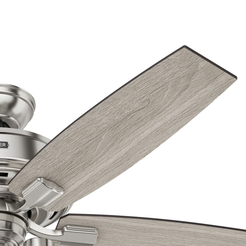 Hunter 52-Inch Bennett 3 Lights Brushed Nickel Ceiling Fan