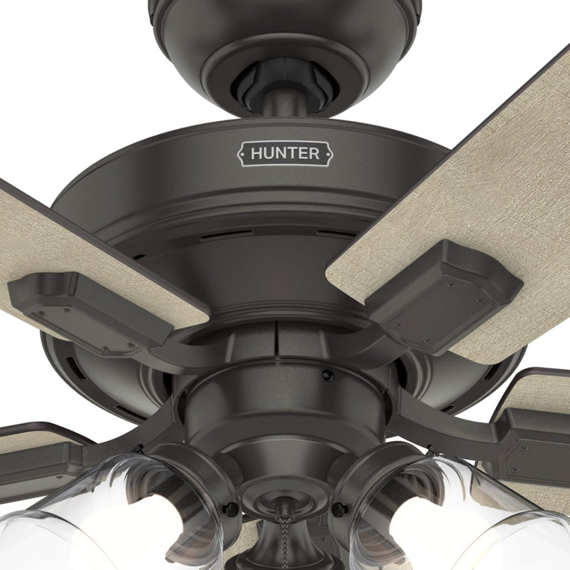 Hunter 52-Inch Crestfield 3 Light Noble Bronze Ceiling Fan