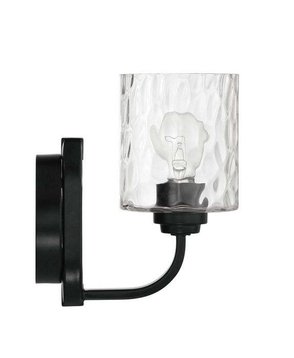 Craftmade Collins 1 Light Wall Sconce in Flat Black