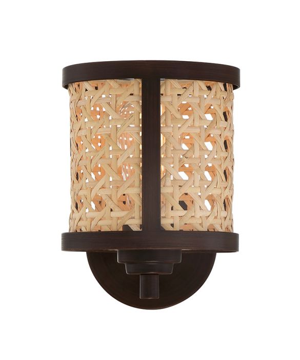 Craftmade Malaya 1 Light Wall Sconce in Aged Bronze Brushed
