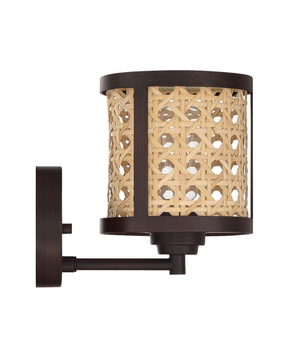 Craftmade Malaya 1 Light Wall Sconce in Aged Bronze Brushed - 54561-ABZ