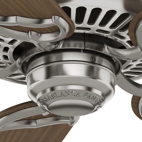 Casablanca Panama 54 Inch Ceiling Fan - Brushed Nickel/Eastern Walnut