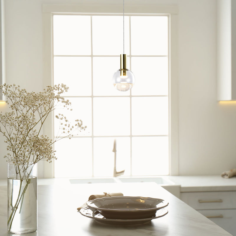 VONN Artisan Sienna VAP2181BRS Integrated LED Pendant Light - Brass