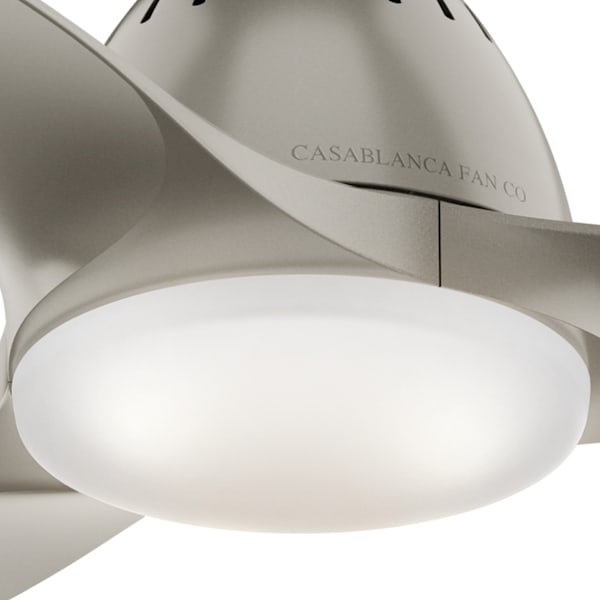 Casablanca Wisp 44 Inch Ceiling Fan with LED Light - Painted Pewter