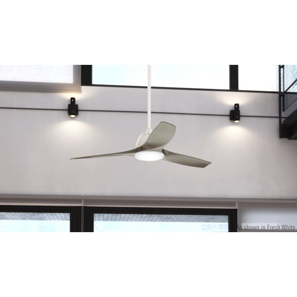 Casablanca Wisp 52 Inch Ceiling Fan with LED Light - Fresh White/Painted Pewter