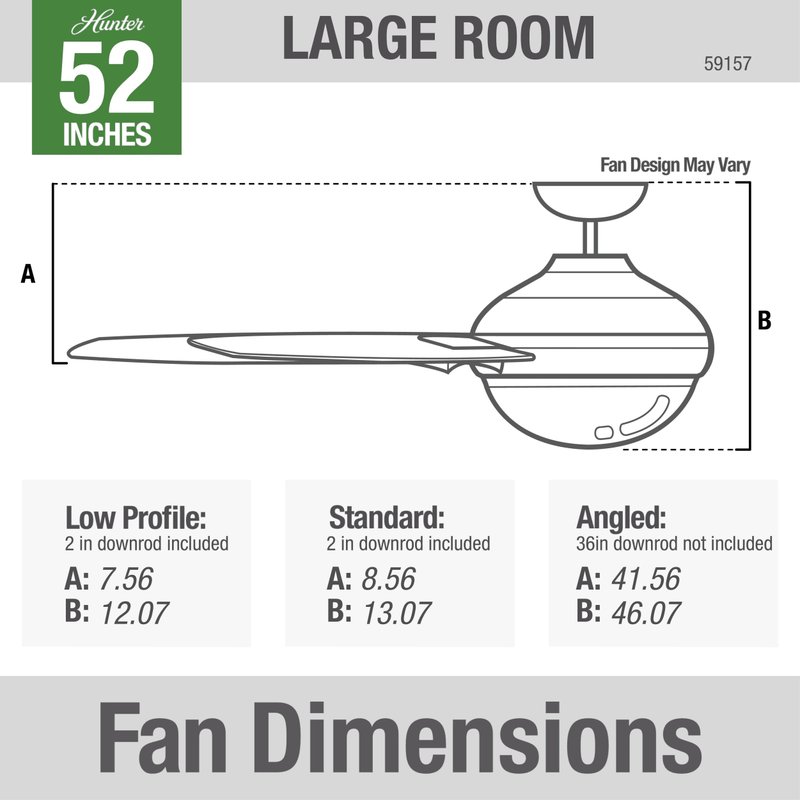 Hunter 52-Inch Sentinel Brushed Nickel Ceiling Fan