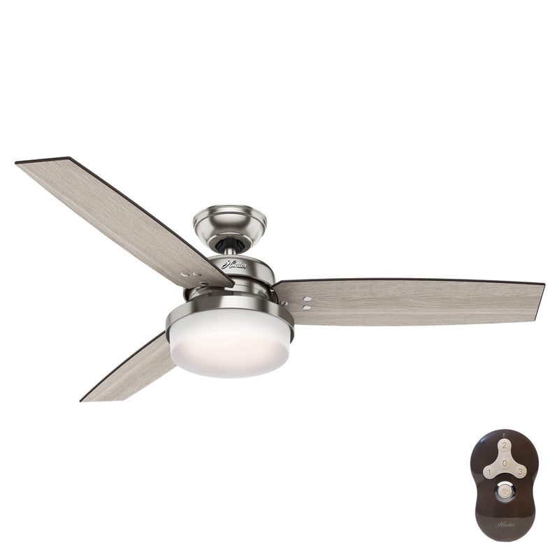 Hunter 52-Inch Sentinel Brushed Nickel Ceiling Fan