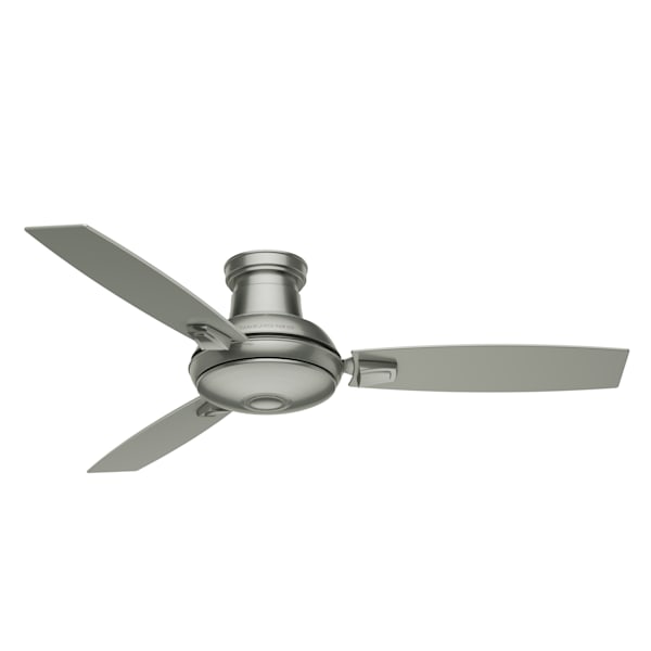 Casablanca Verse Outdoor 54 Inch Ceiling Fan with LED Light - Brushed Nickel/Black Mahogany