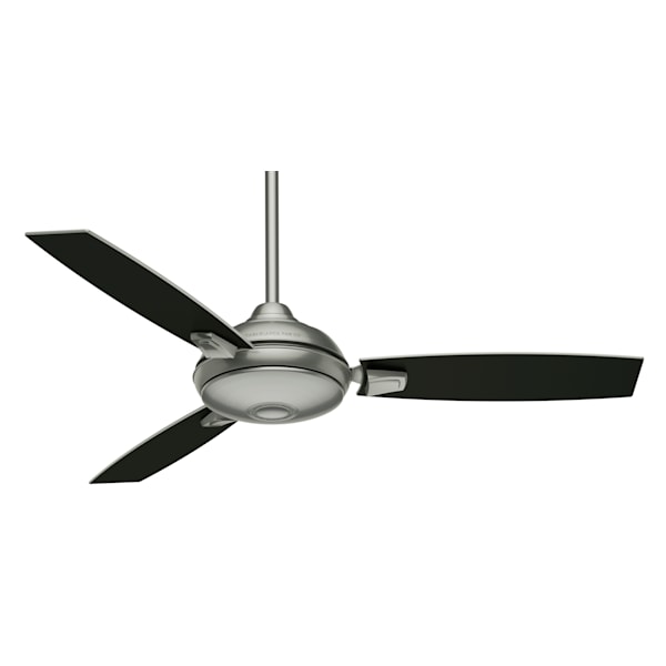 Casablanca Verse Outdoor 54 Inch Ceiling Fan with LED Light - Brushed Nickel/Black Mahogany
