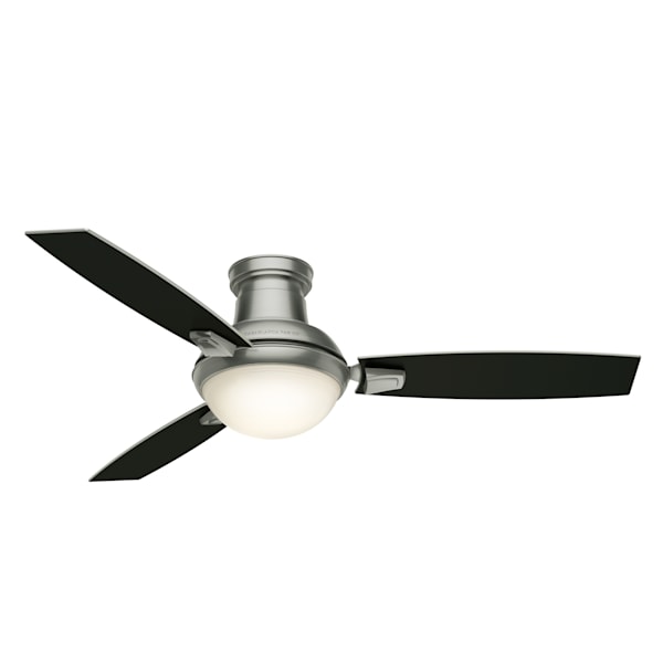 Casablanca Verse Outdoor 54 Inch Ceiling Fan with LED Light - Brushed Nickel/Black Mahogany