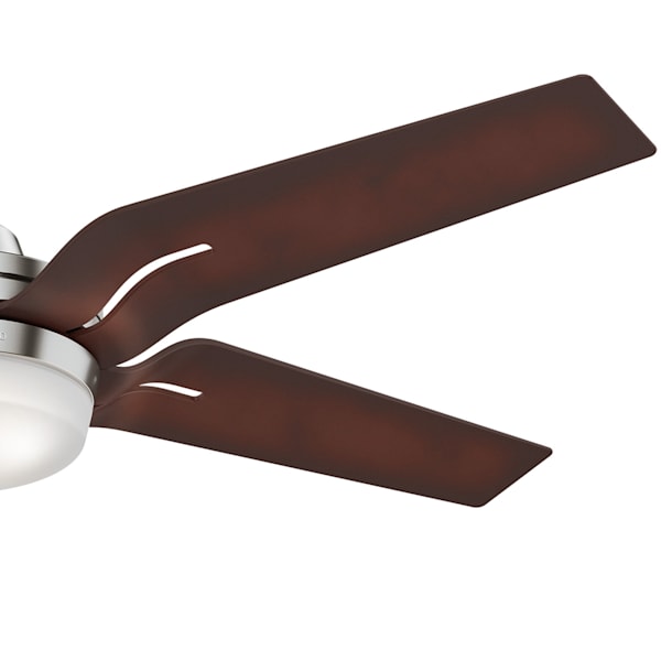Casablanca Correne 56 Inch Ceiling Fan with LED Lights - Brushed Nickel/Coffee Beech