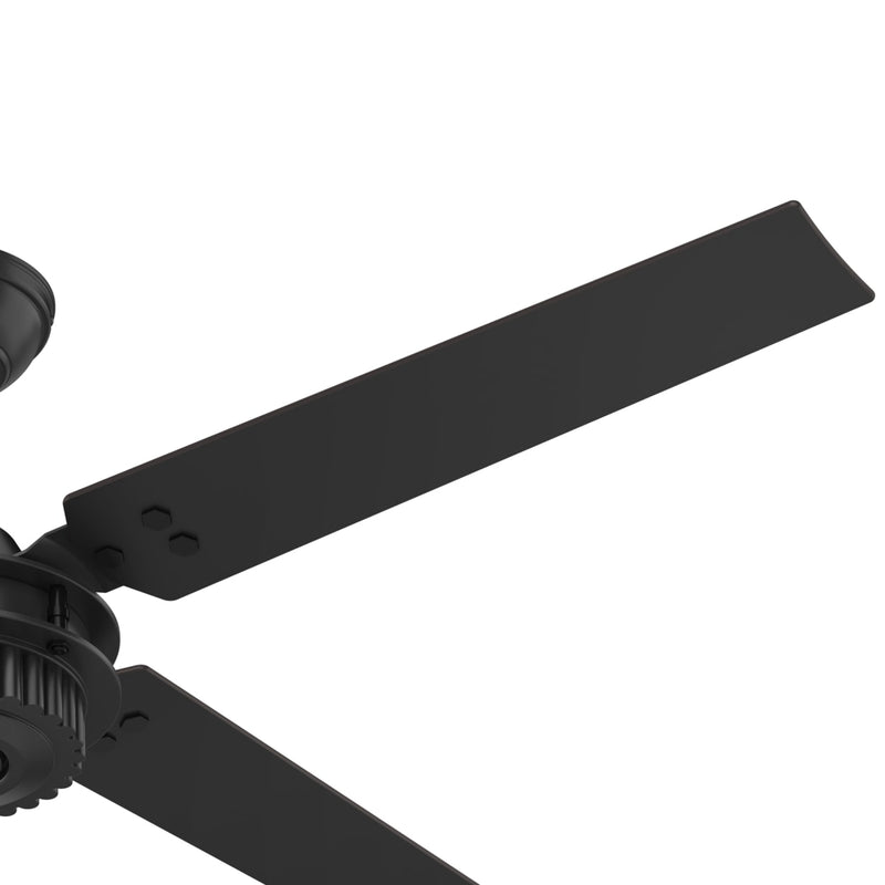 Hunter 54-Inch Chronicle Matte Black Outdoor Ceiling Fan