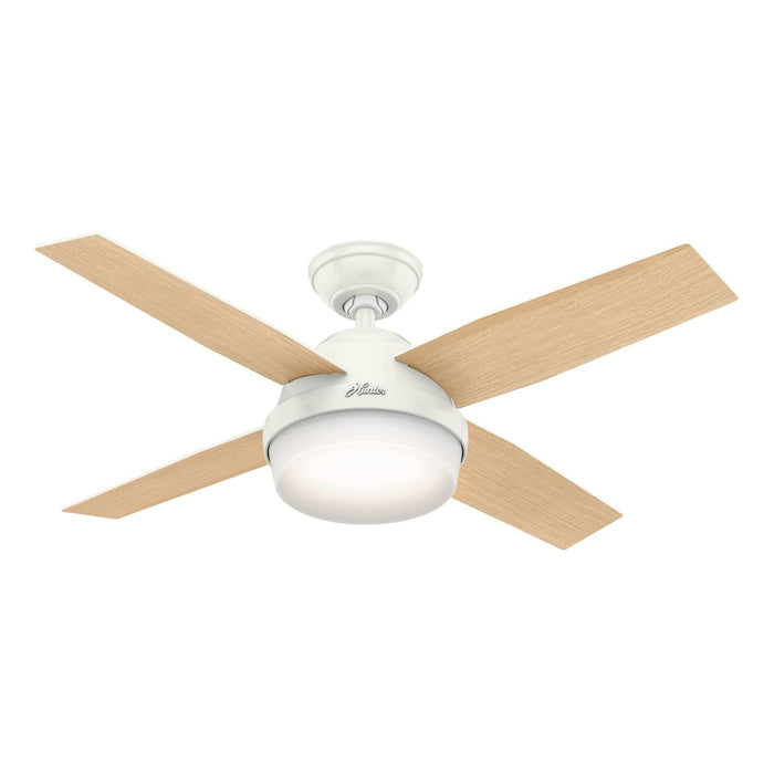 Hunter 44-Inch Dempsey Light Fresh White Ceiling Fan