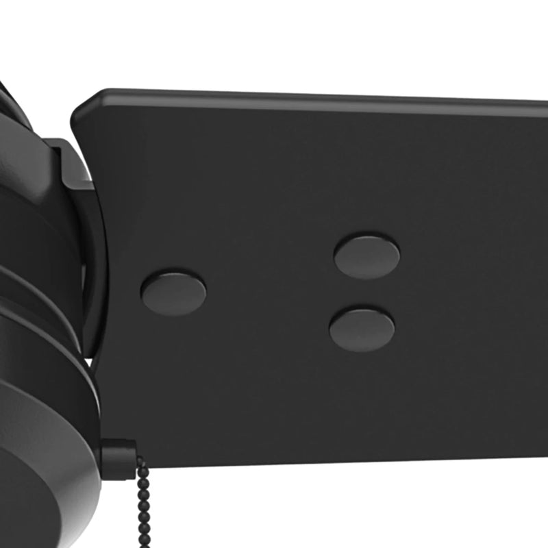 Hunter 52-Inch Cassius Matte Black Outdoor Ceiling Fan - Matte Black