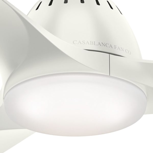 Casablanca Wisp 52 Inch Ceiling Fan with LED Light - Fresh White