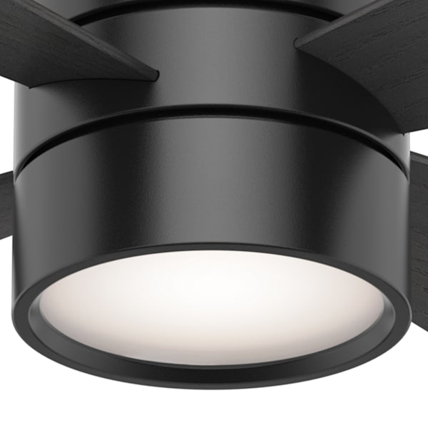 Casablanca Bullet 54 inch Ceiling Fan with LED Light - Matte Black/Black Oak