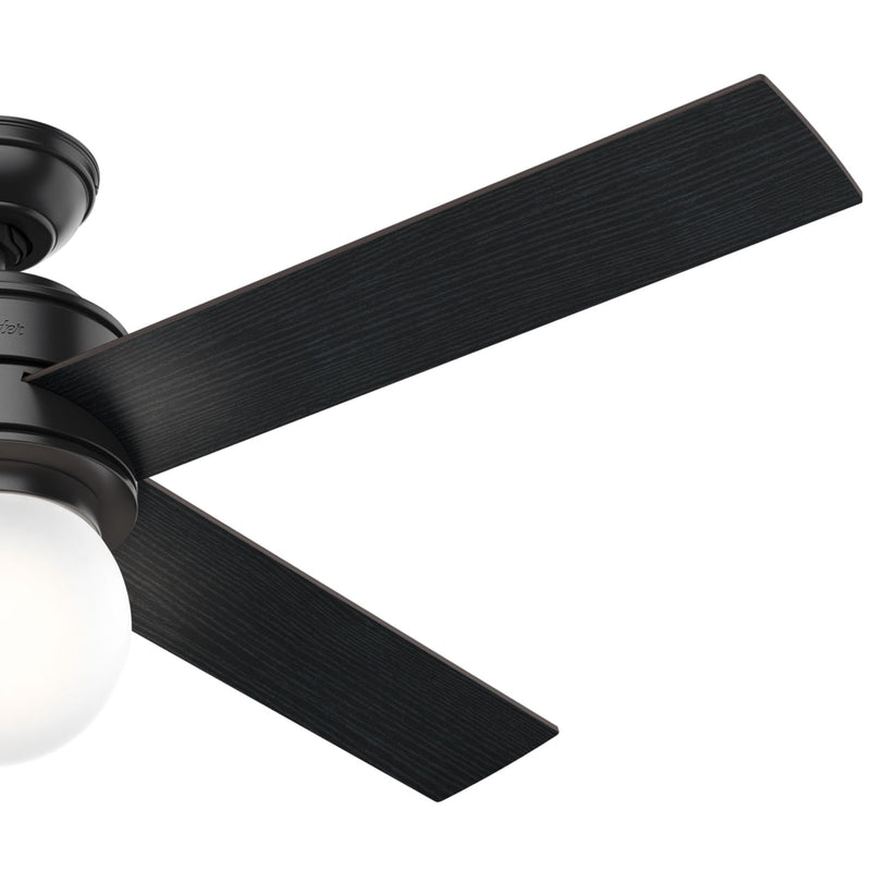 Hunter 52-Inch Hepburn Matte Black Ceiling Fan