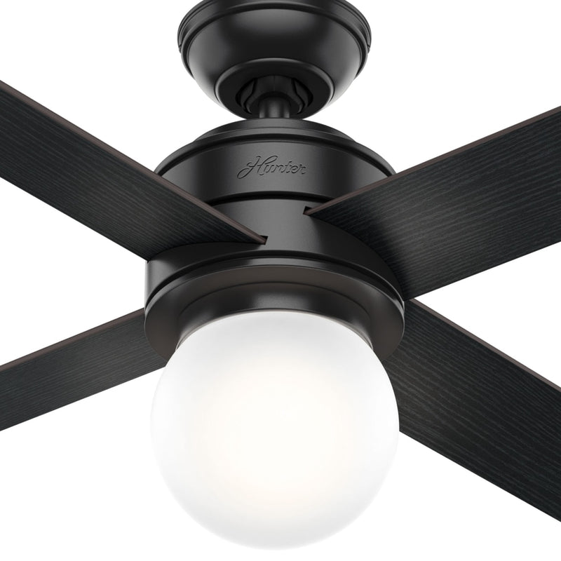 Hunter 52-Inch Hepburn Matte Black Ceiling Fan