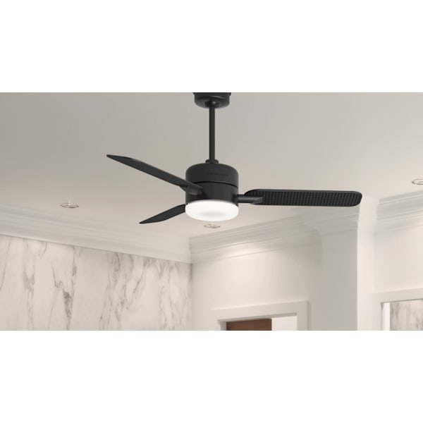 Casablanca Paume Outdoor 54 Inch Ceiling Fan with LED Light - Matte Black
