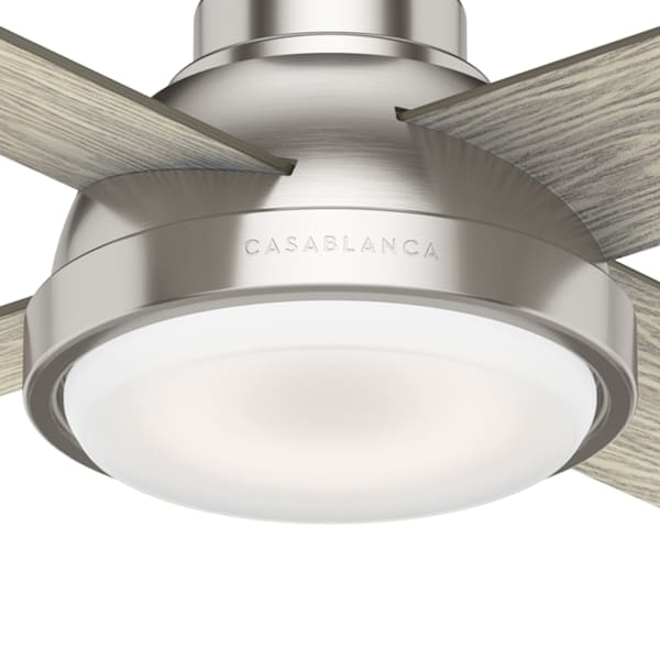 Casablanca Levitt 44 Inch Ceiling Fan with LED Light - Brushed Nickel/Brushing Barnwood