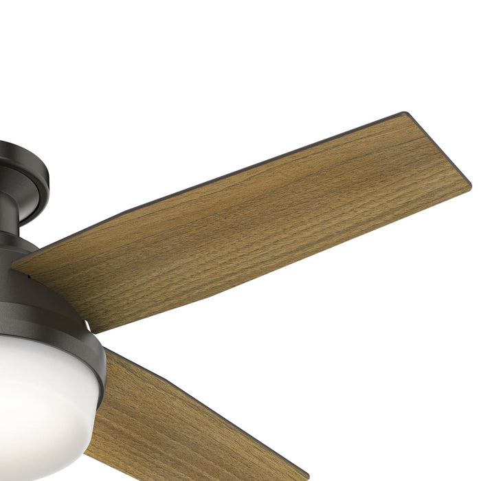 Hunter 44-Inch Dempsey Light Noble Bronze Low Profile Ceiling Fan