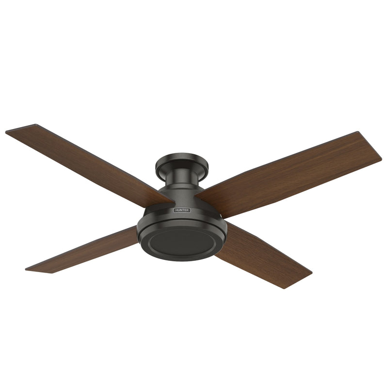 Hunter 52-Inch Dempsey Noble Bronze Low Profile No Light Ceiling Fan