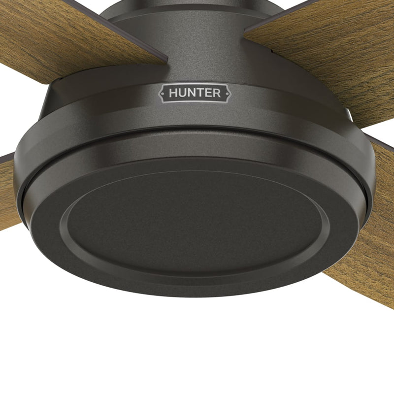 Hunter 52-Inch Dempsey Noble Bronze Low Profile No Light Ceiling Fan