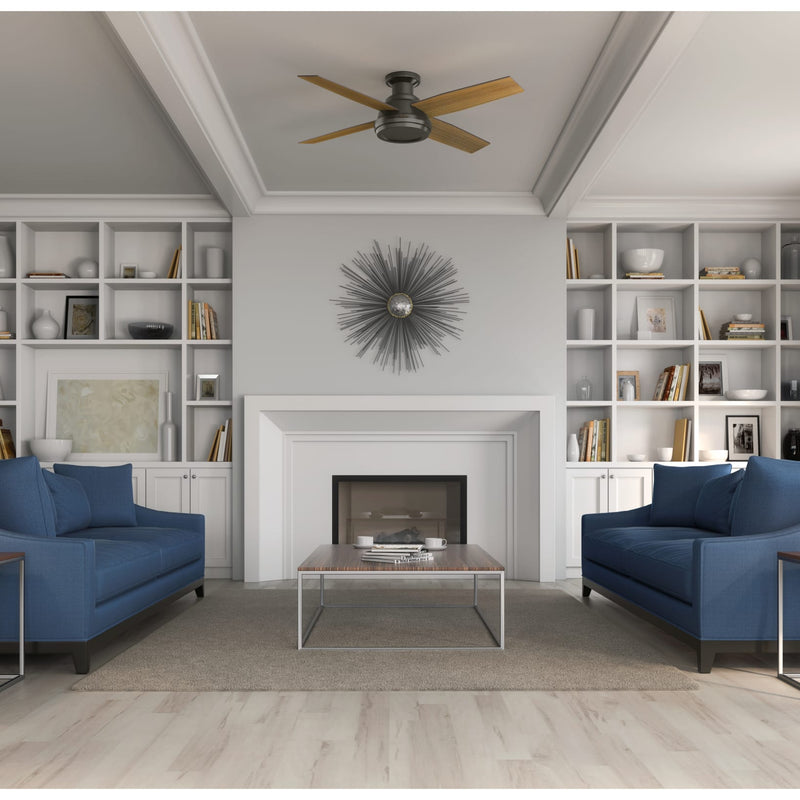 Hunter 52-Inch Dempsey Noble Bronze Low Profile No Light Ceiling Fan