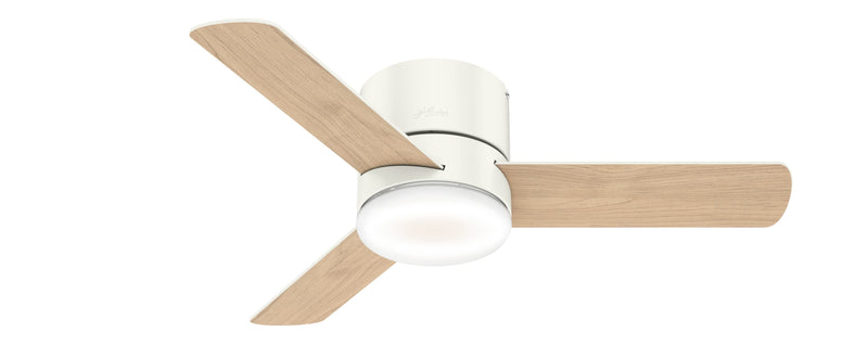 Hunter 44-Inch Minimus Fresh White Low Profile Ceiling Fan
