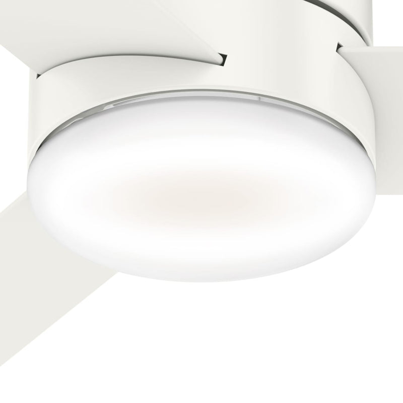 Hunter 44-Inch Minimus Fresh White Low Profile Ceiling Fan