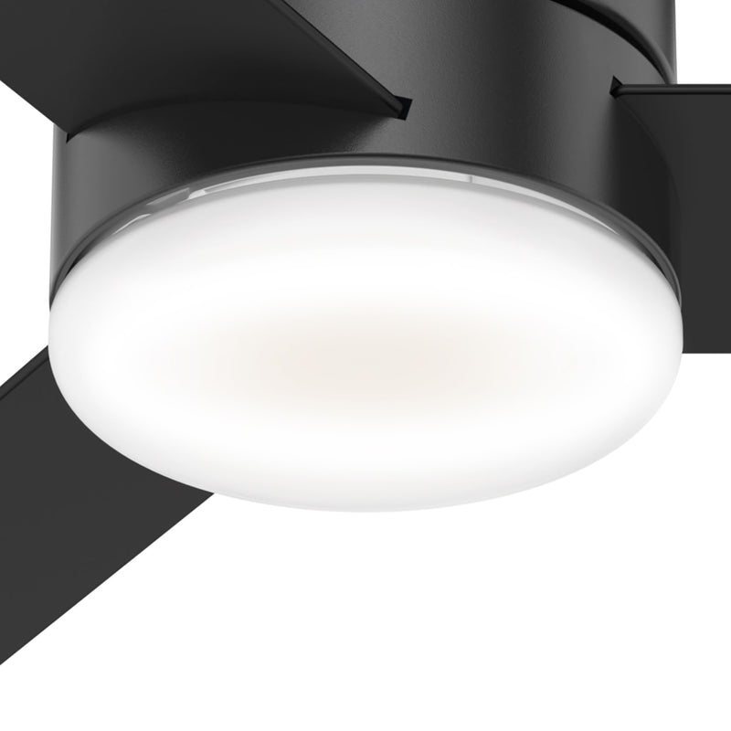 Hunter 44-Inch Minimus Matte Black Low Profile Ceiling Fan