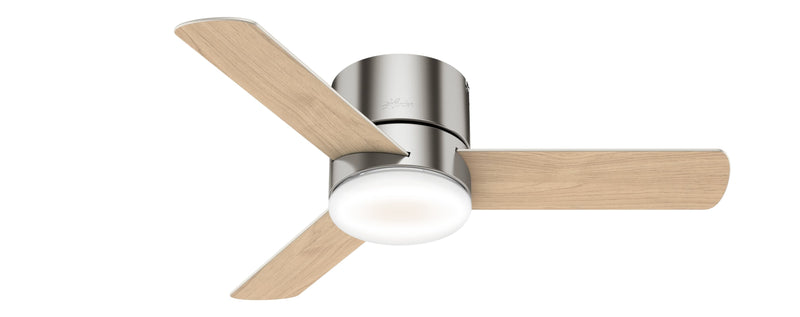 Hunter 44-Inch Minimus Brushed Nickel Low Profile Ceiling Fan