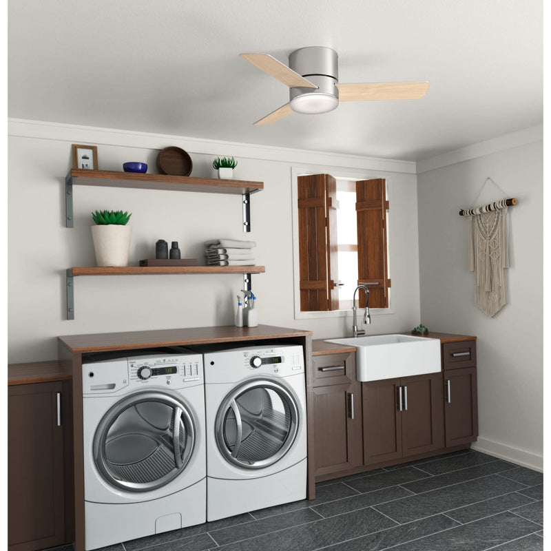 Hunter 44-Inch Minimus Brushed Nickel Low Profile Ceiling Fan