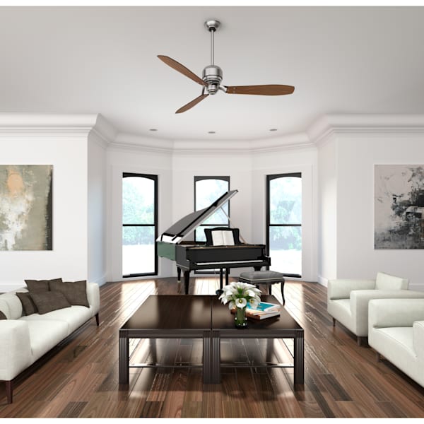 Casablanca Tribeca 60 Inch Ceiling Fan - Brushed Nickel/Walnut