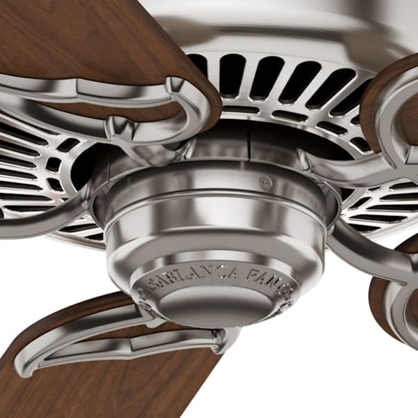 Casablanca Panama DC 54 inch Ceiling Fan - Brushed Nickel/Walnut
