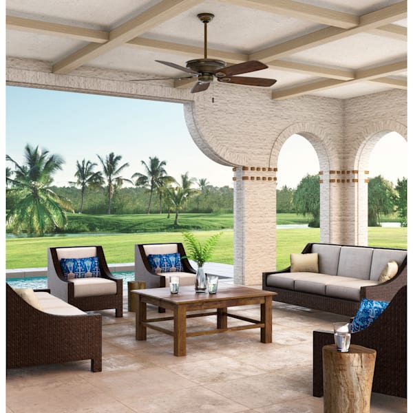 Casablanca Heritage Outdoor 60 inch Ceiling Fan - Brushed Cocoa/Reclaimed Antique