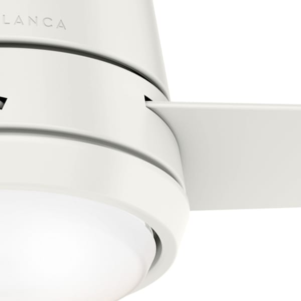 Casablanca Commodus 44 Inch Ceiling Fan with LED Light - Fresh White