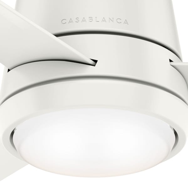 Casablanca Commodus 44 Inch Ceiling Fan with LED Light - Fresh White