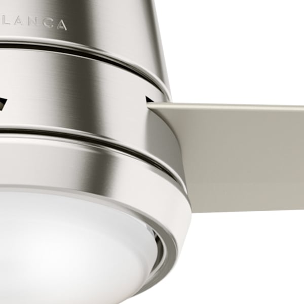 Casablanca Commodus 54 Inch Ceiling Fan with LED Light - Brushed Nickel