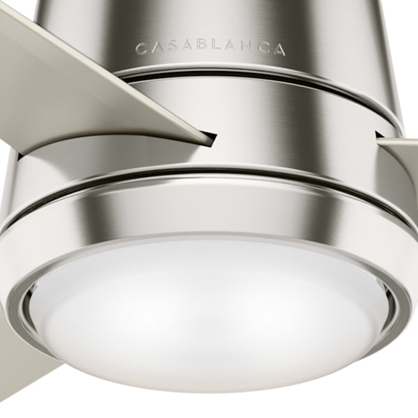 Casablanca Commodus 44 Inch Ceiling Fan with LED Light - Brushed Nickel