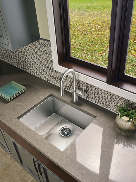Moen Align Spot Resist Stainless One-Handle High Arc Pulldown Bar Faucet