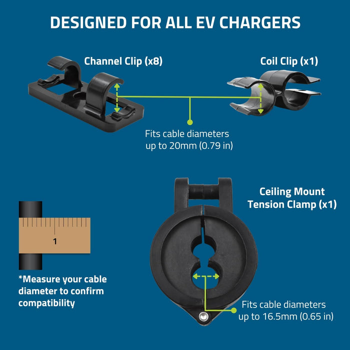 EvoCharge EV Charging Cable Management Kit EVC0303