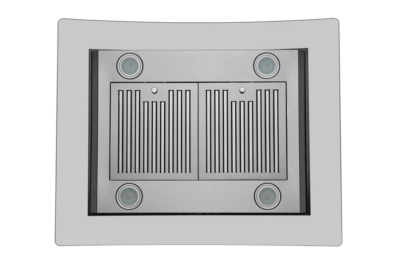 Hauslane Chef Series IS-200 1000 CFM Convertible Stainless Steel Island Range Hood