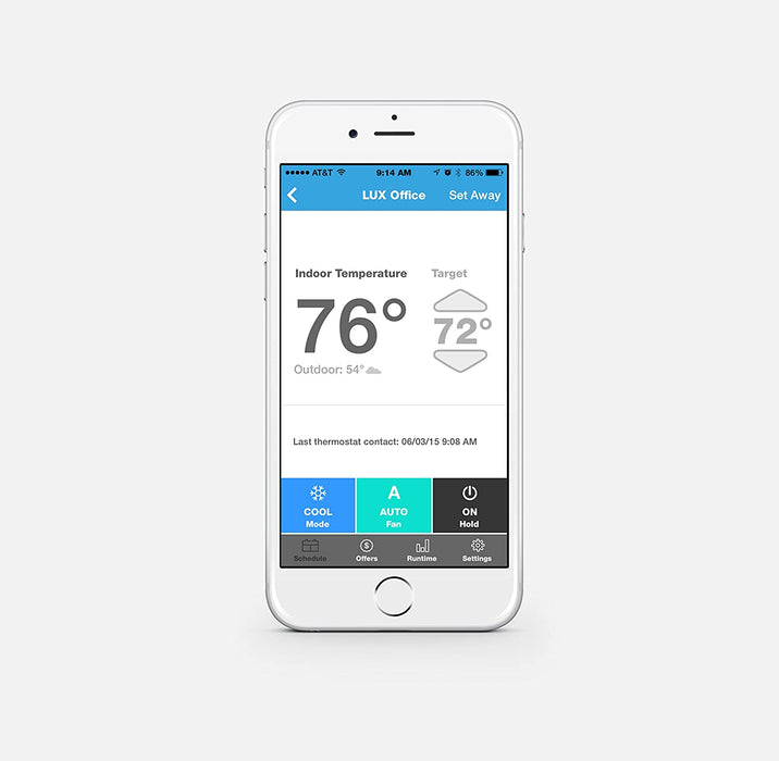 LUX GEO, Wi-Fi Smart Thermostat